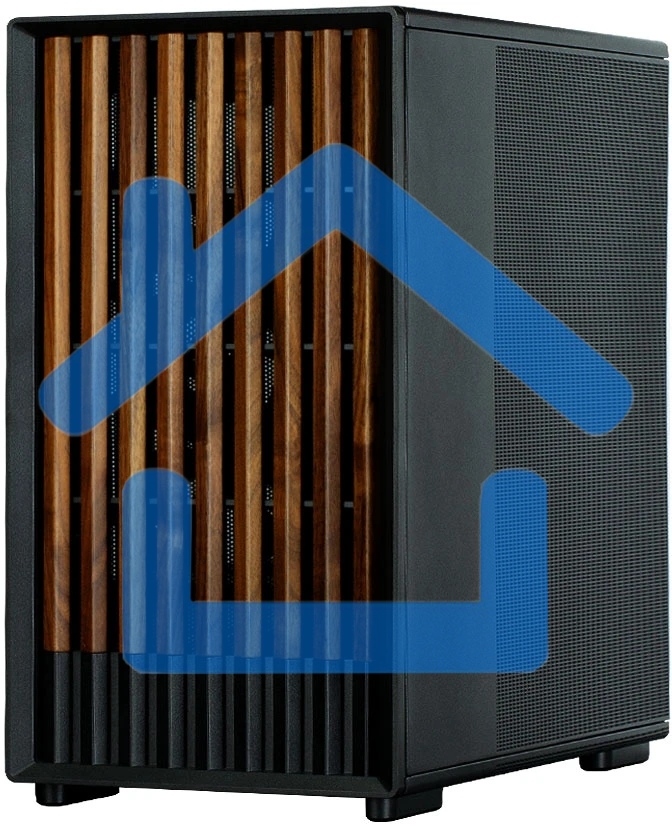 Компьютерный корпус Zalman P10 NAMU, MATX, черный, WINDOW, FRONT COVER WALNUT, 2x3.5