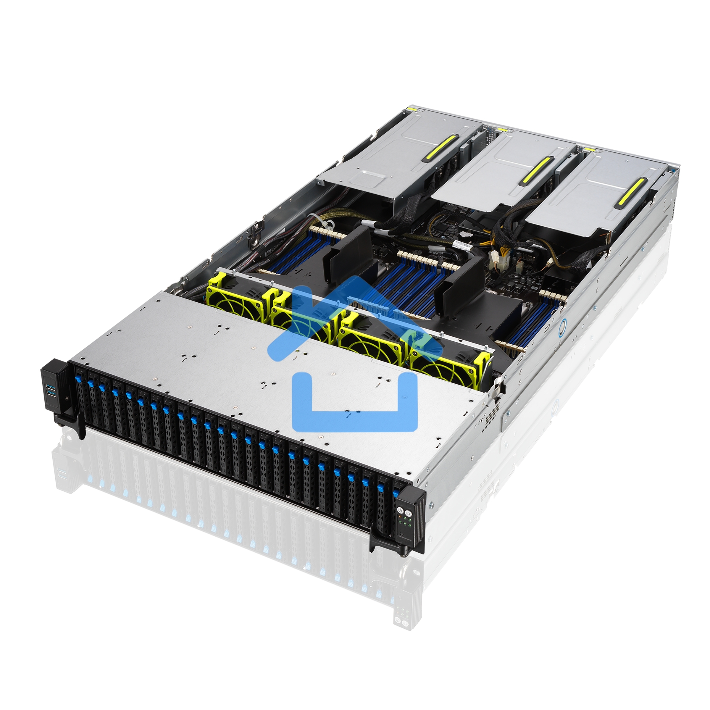 Серверная платформа ASUS RS720A-E11-RS24U/10G/1.6KW/24NVMe/OCP