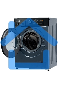 Стирально-сушильная машина Бирюса WMD-SM812/03 W перламутровый синий, загрузка фронтальная 8 кг, 1200 об/мин, класс: А+++