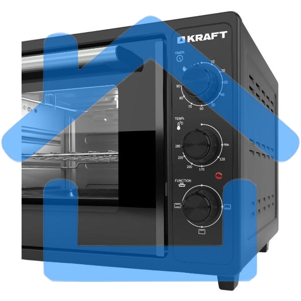 Мини-печь KRAFT KN-MO 3900 FBL черный