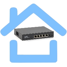 Коммутатор SKAT PoE-4E-1G-1S PoE Plus 60Вт порты: 4-Ethernet 1-Uplink 1-SFP
