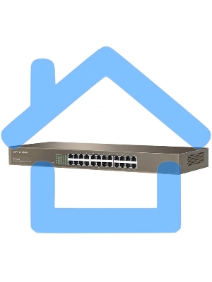 Коммутатор неуправляемый IP-COM F1024 24 порта, 24x100 Мбит/с, установка в стойку, металлический корпус