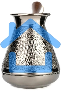 Турка медная LARA LR15-03 640 мл Виноград деревянная, лакированная ручка с латунным кольцом