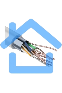 Кабель FTP PROconnect 4PR 24AWG, CCA, CAT5e, PVC, серый, бухта 25 м