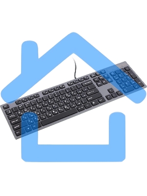 Клавиатура A4Tech KV-300H серый/черный USB slim