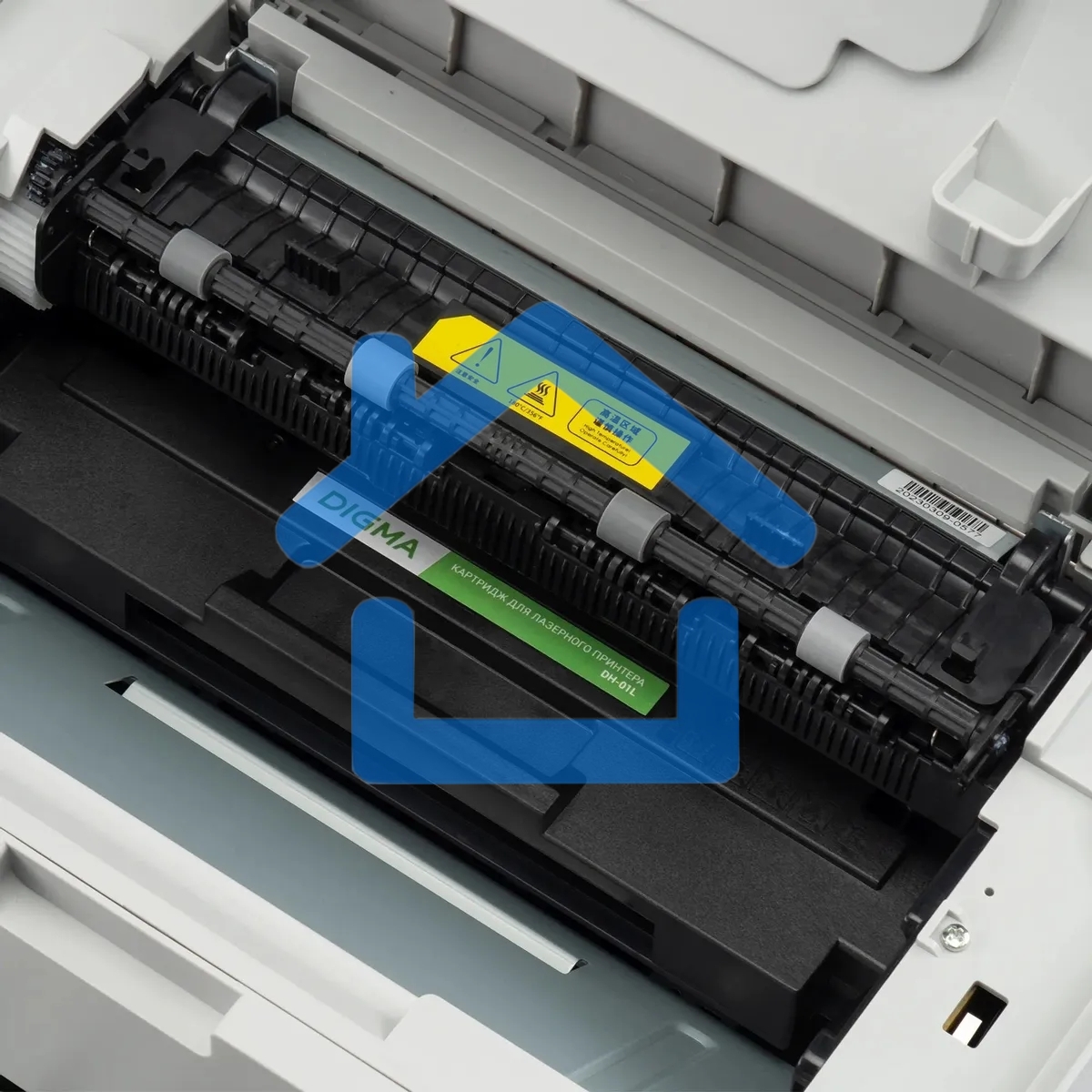 Принтер лазерный Digma DHP-2401 серый, A4, ч/б, печ. до до 24 стр/мин., 600 x 600 dpi, USB