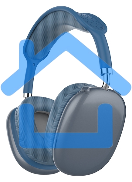 Гарнитура Bluetooth QUMO Emotion (ВТ 0092) MicroSD AUX накладная Bluetooth 5.3 360 мА 10ч cиняя