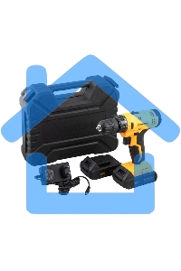 Дрель-шуруповерт Вихрь ДА-18Л-2к 72/14/9, Аккумуляторная, 18В, 2 АКБ, Кейс