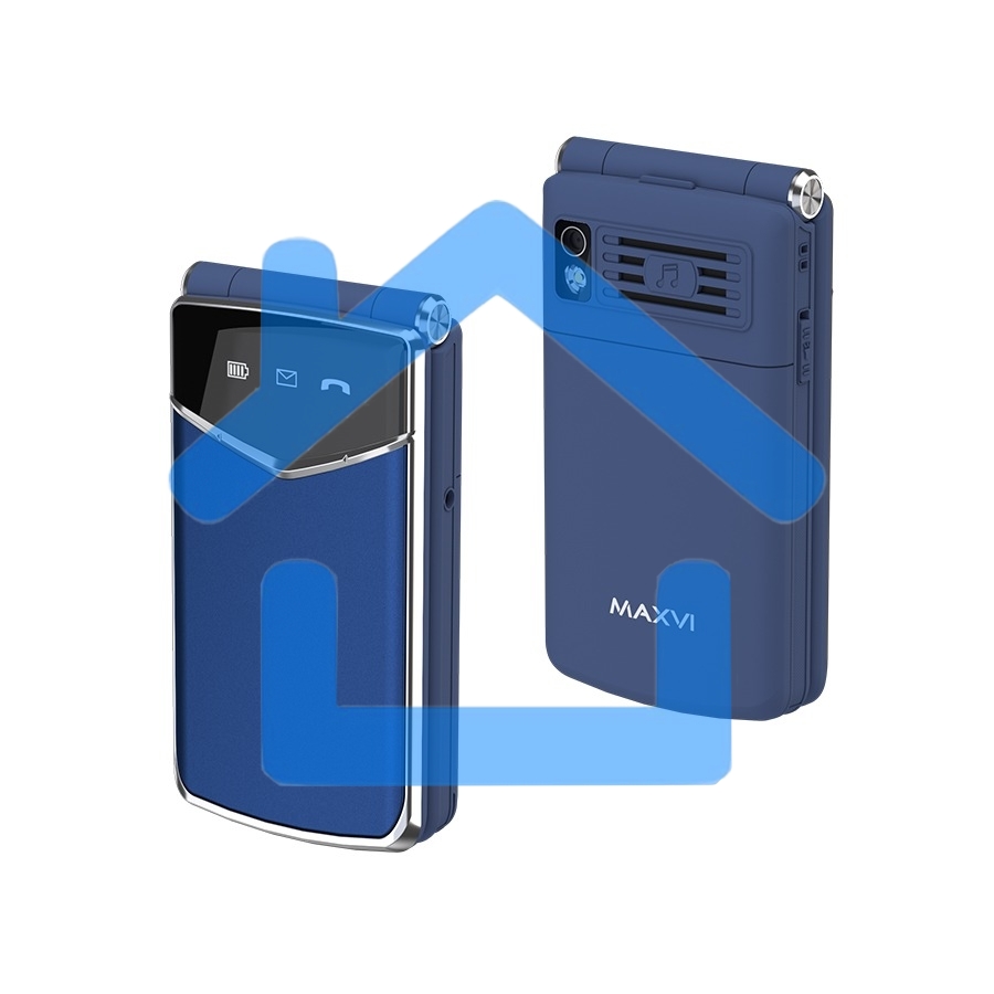 Мобильный телефон Maxvi E11 синий/серебристый