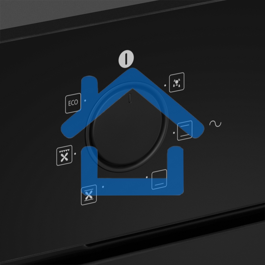 Духовой шкаф электрический HOMSair OEF606BK2 черный