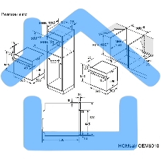 Духовой шкаф электрический HOMsair OEM6010BK черный