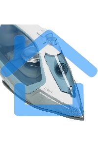 Утюг Redmond RI-C284 голубой, 2200 Вт, подошва - керамика, пар 35 г/мин, паровой удар 160 г/мин, самоочистка, антикапля