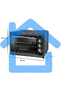 Мини-печь Delta D-0124 черная