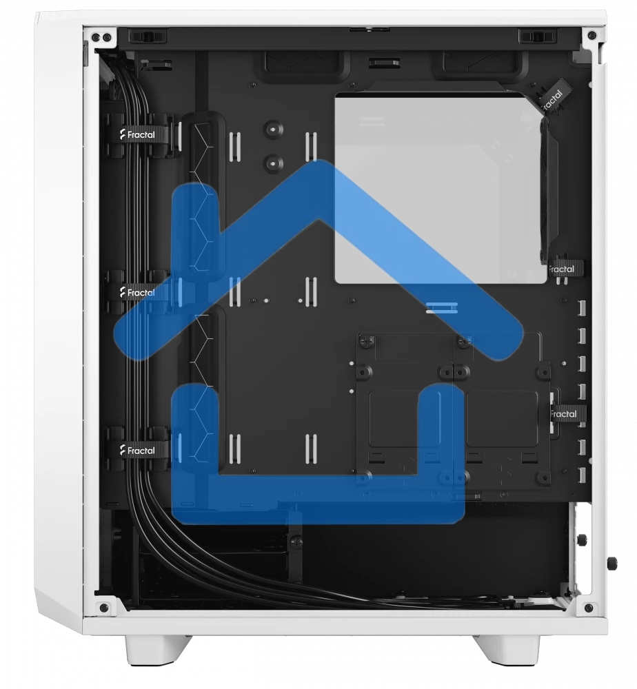 Компьютерный корпус Fractal Design MESHIFY 2 COMPACT белый - TG / ATX, TG / 2x140мм & 1x120мм fans inc. / FD-C-MES2C-05