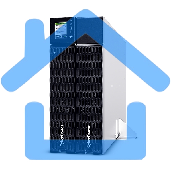 Источник бесперебойного питания CyberPower OL10KERTHD Online 10000VA/10000W USB/RS-232/Dry/EPO/SNMPslot/BM/ENV/RJ11/45/ВБМ (6 IEC С13, 1 IEC C19, terminal)