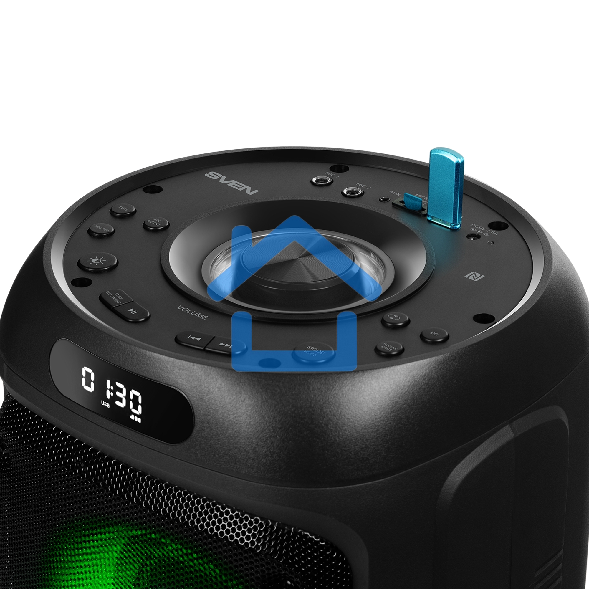 Мобильные колонки Sven PS-770 2.0 черный 2x50W Bluetooth