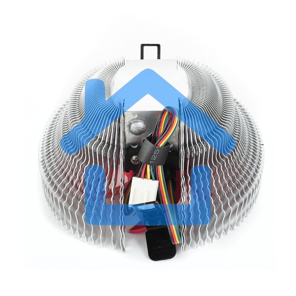 Кулер для процессора Crown CM-91PWM v2 серебристый/красный, 90 мм, алюминий, 2000 об/мин, 20 дБ, 4 pin, 125 Вт, 57 мм