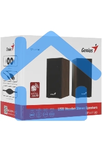 Акустическая система Genius SP-HF180, 2.0, 2 x 3W, USB-power, Wood