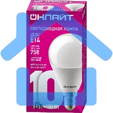 Лампа светодиодная ОНЛАЙТ 61966 OLL-G45-10-230-4K-E14