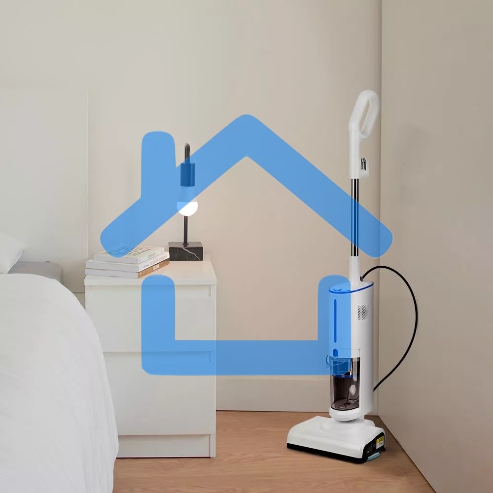 Пылесос паровой Kitfort КТ-5157-3 1000Вт белый/синий