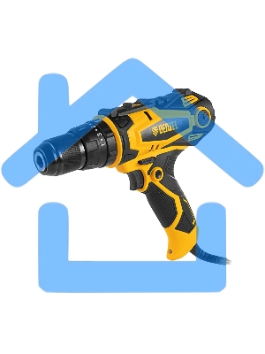 Дрель-шуруповерт Denzel ISD-300-13, Сетевая, 330Вт, Ударная