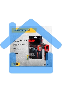 Инфракрасный пирометр (термометр) с цветным экраном Deli DL333550