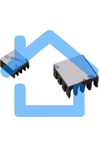 Набор радиаторов ACD черный Aluminum Heat Sink set (14*14*7мм + 9*9*5мм) RA027 for Raspberry Pi 3