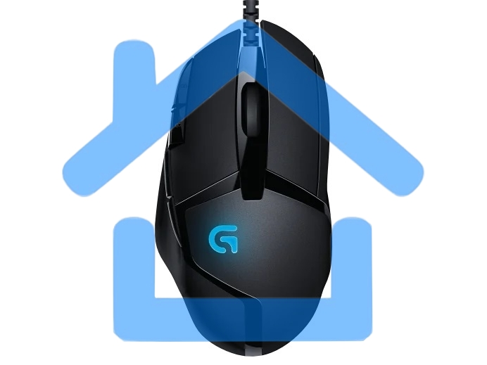 Мышь проводная Logitech G402 Hyperion Fury черный, 4000 dpi, USB, кнопки - 8