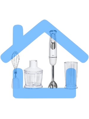 Блендер погружной JVC JK-HB5122 1200 Вт, 2 скорости, 5 уровней мощности