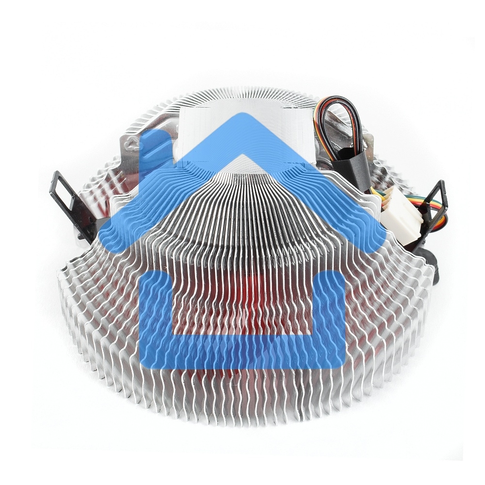 Кулер для процессора Crown CM-91PWM v2 серебристый/красный, 90 мм, алюминий, 2000 об/мин, 20 дБ, 4 pin, 125 Вт, 57 мм