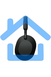 Гарнитура мониторные Sony WH-1000XM5 1.2м черный беспроводные bluetooth оголовье (WH1000XM5/B)