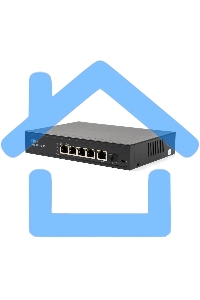 Коммутатор SKAT PoE-4E-1G-1S PoE Plus 60Вт порты: 4-Ethernet 1-Uplink 1-SFP