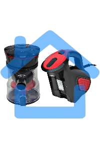 Пылесос ручной Starwind SCH1310 красный/черный, питание от сети, 120 Вт, пылесборник 0.6 л