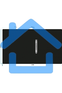 Папка на 2-х кольцах Silwerhof Eco A4, пластик, 0.5мм, черный