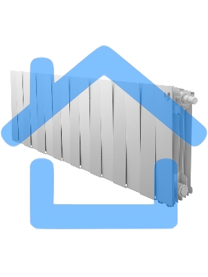 Радиатор биметаллический Royal Thermo PianoForte 300 белый VR80 - 16 секц.