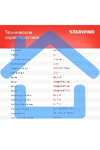 Мясорубка электрическая Starwind SMG3225 1500Вт красный