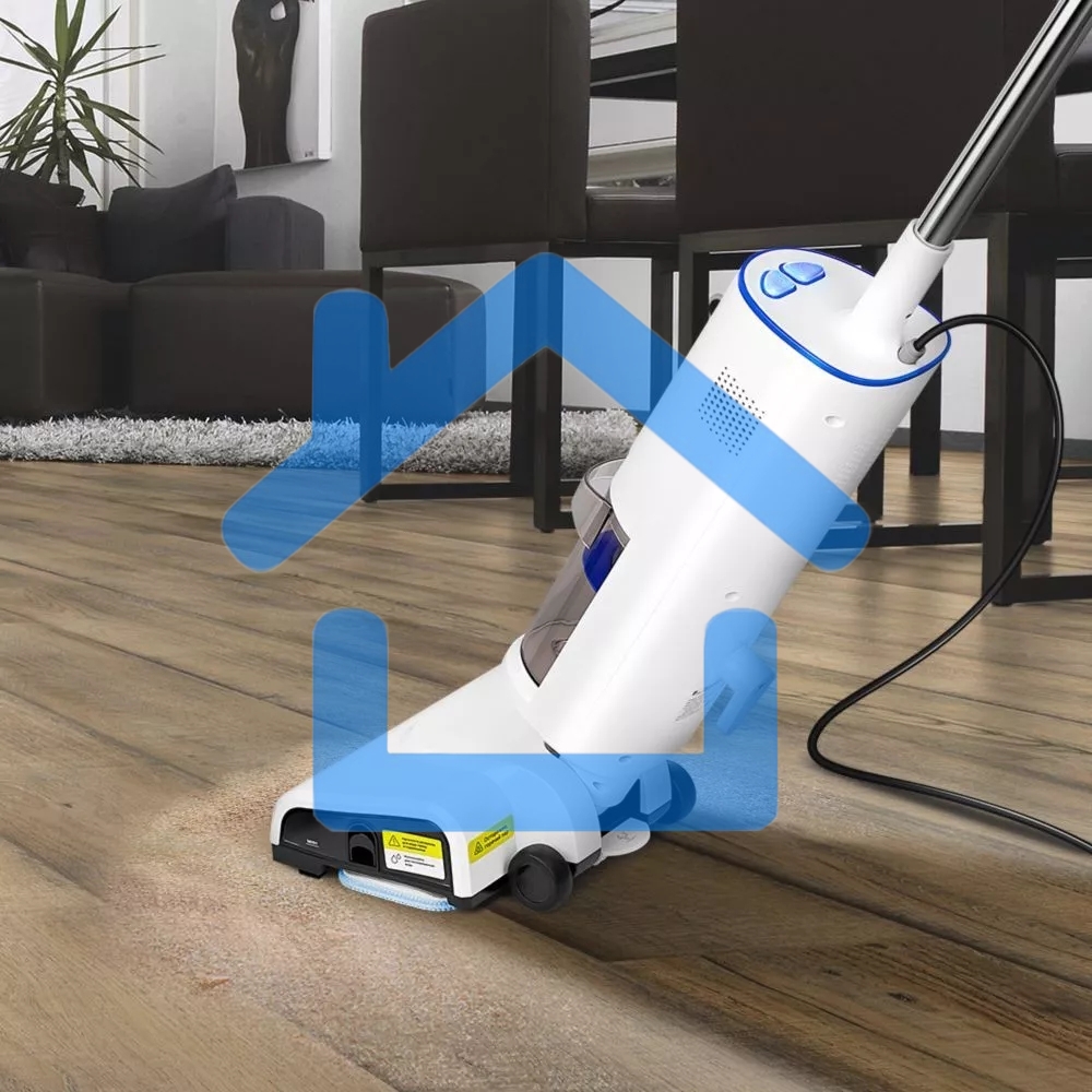 Пылесос паровой Kitfort КТ-5157-3 1000Вт белый/синий