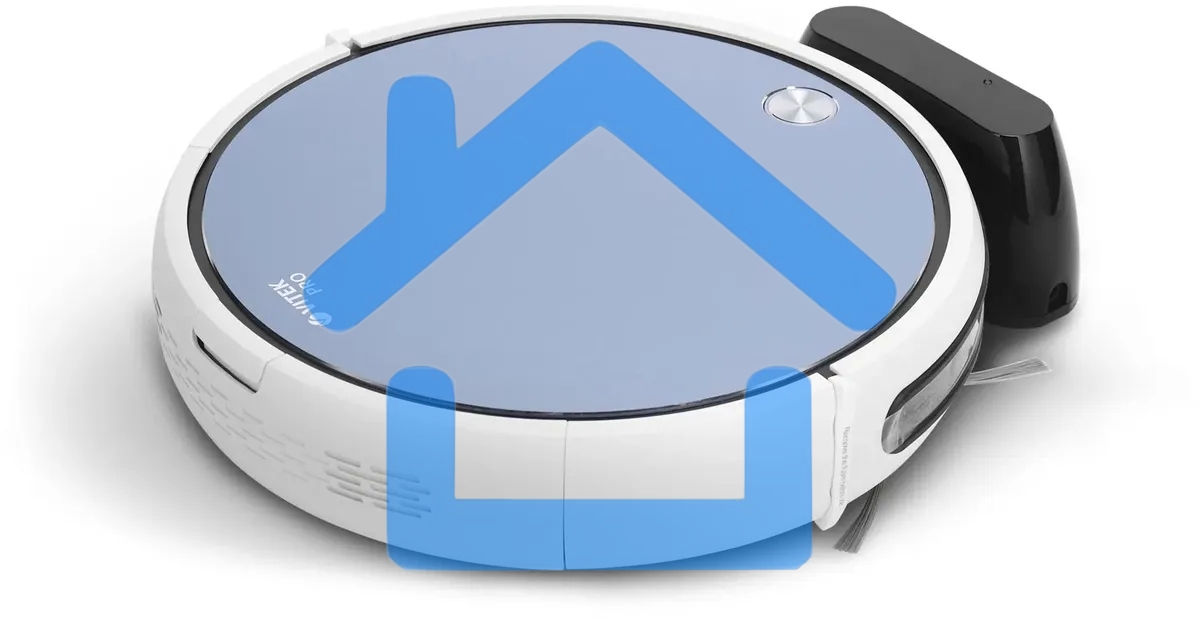 Робот-пылесос Vitek VT-1805 (MC) голубой/белый, 2500 мА·ч Li-Ion, уборка влажная/сухая, пылесборник контейнер 0.5 л