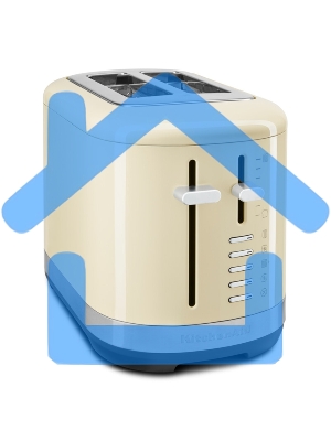 Тостер KitchenAid 5KMT2109EAC, кремовый, на 2 тоста