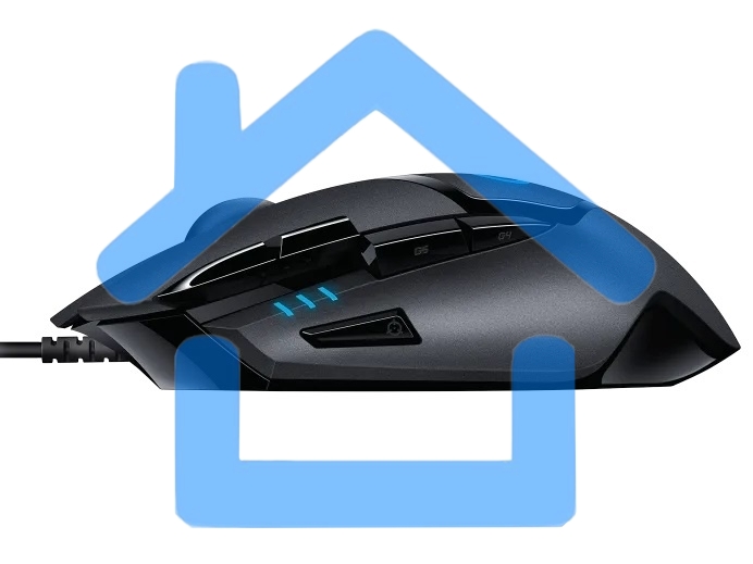 Мышь проводная Logitech G402 Hyperion Fury черный, 4000 dpi, USB, кнопки - 8