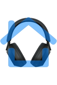 Гарнитура мониторные Sony WH-1000XM5 1.2м черный беспроводные bluetooth оголовье (WH1000XM5/B)