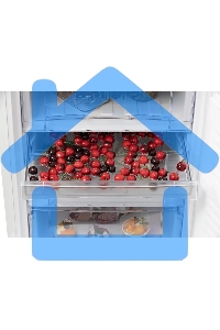 Холодильник Nordfrost NRB 154 W белый матовый двухкамерный 238/115 л морозилка снизу, капельная система