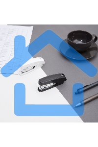 Степлер Deli E0238 N10 (12 листов) встроенный антистеплер, ассорти, 50 скоб, коробка