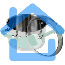 Кастрюля LARA LR02-541 MINT 18x10см, 2,4 л, носик, индукционное дно, крышка с бортом, полипропилен, силикон, нержавеющая сталь