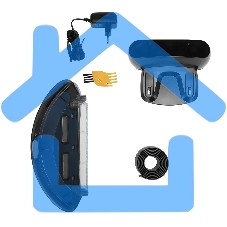 Робот-пылесос Vitek VT-1805 (MC) голубой/белый, 2500 мА·ч Li-Ion, уборка влажная/сухая, пылесборник контейнер 0.5 л