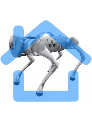 Четырехопорный робот Unitree Go1 Quadruped robot Edu Plus