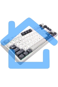 Клавиатура проводная + беспроводная Royal Kludge RK-H81 Brown switch/белый Night