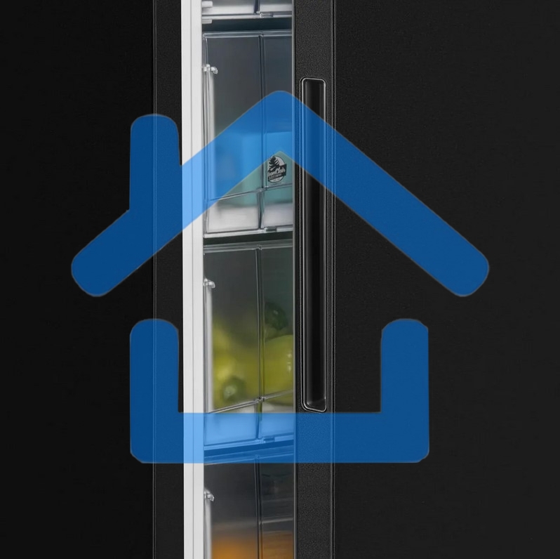 Морозилка Nordfrost DF 268 BAP, черный, 256л, 6 ящиков