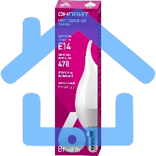 Лампа светодиодная ОНЛАЙТ 71621 OLL-FC37-6-230-4K-E14-FR