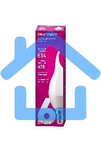 Лампа светодиодная ОНЛАЙТ 71621 OLL-FC37-6-230-4K-E14-FR